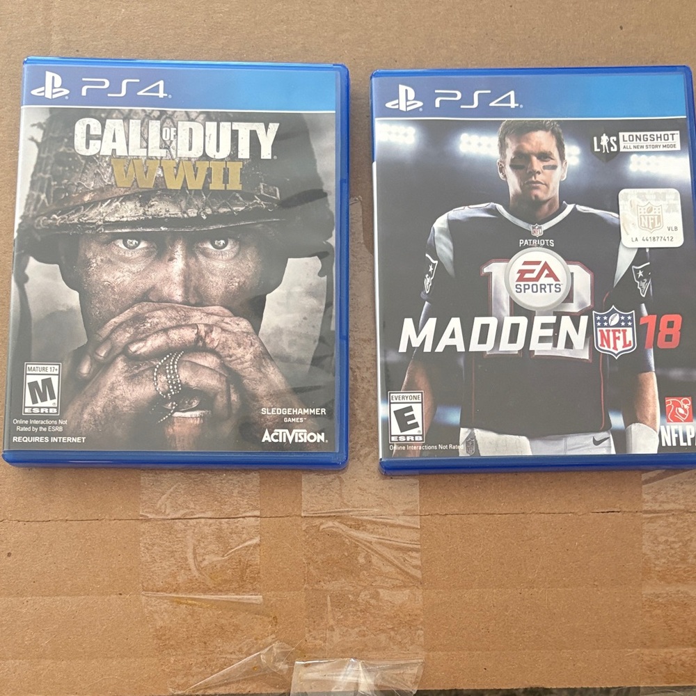 Call of Duty WWII & Madden 18 PS4 Games